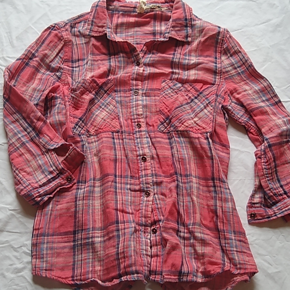 Seven7 plaid shirt.